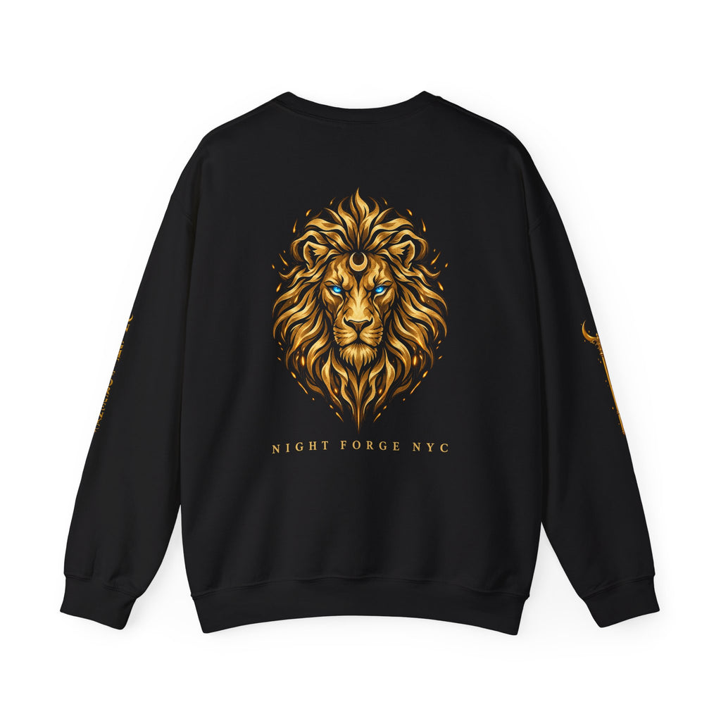 Night Forge NYC Lion Graphic Crewneck Sweatshirt