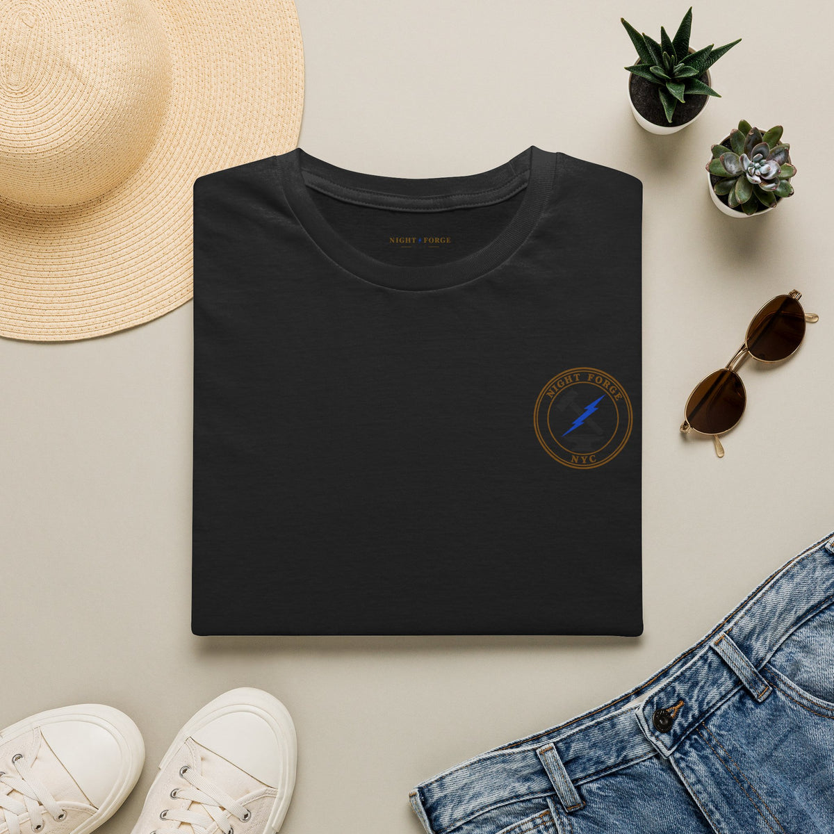 Night Forge NYC crest tee