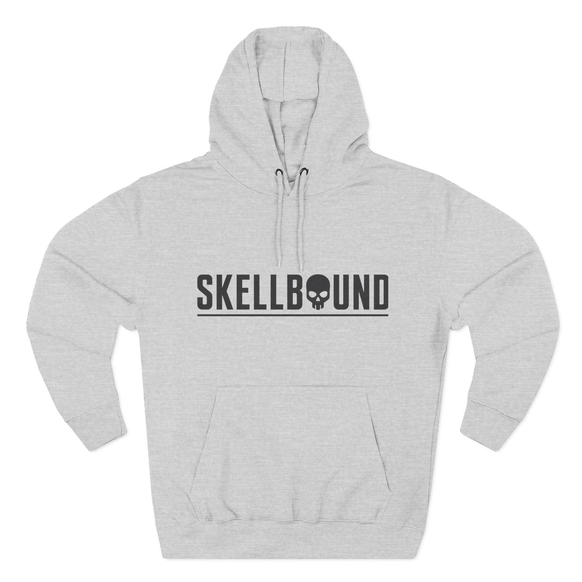 Skellbound Blackout Crowned Skull Hoodie – Black Skull King with Red Eyes, Minimalist Dark Streetwear Hoodie